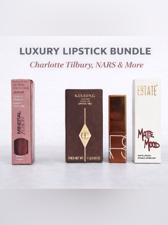 Charlotte Tilbury Other - Lipstick Lipgloss Bundle Charlotte Tilbury NARS, Mineral Fusion, Estate Matte
